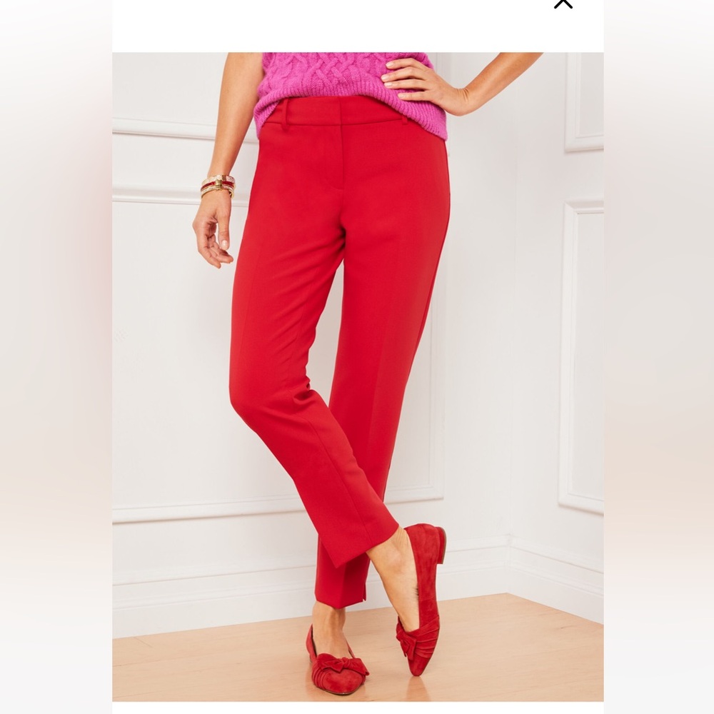 Talbots Red Hampshire Pants
